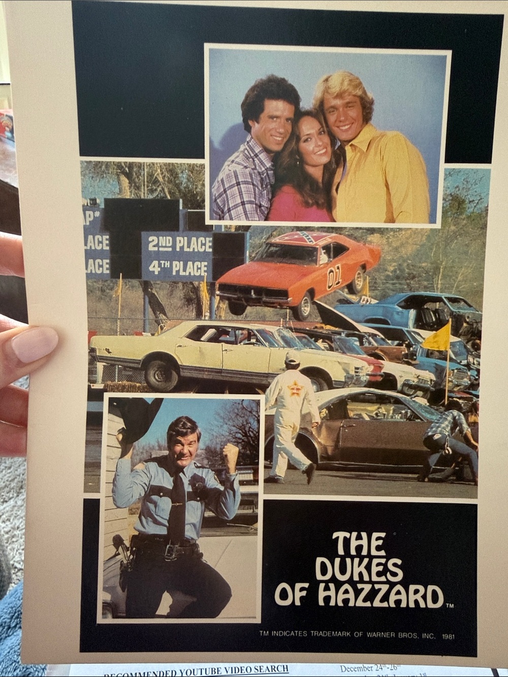 Warner Bros. The Dukes of Hazzard Folder- Orange, Black, White, Blue